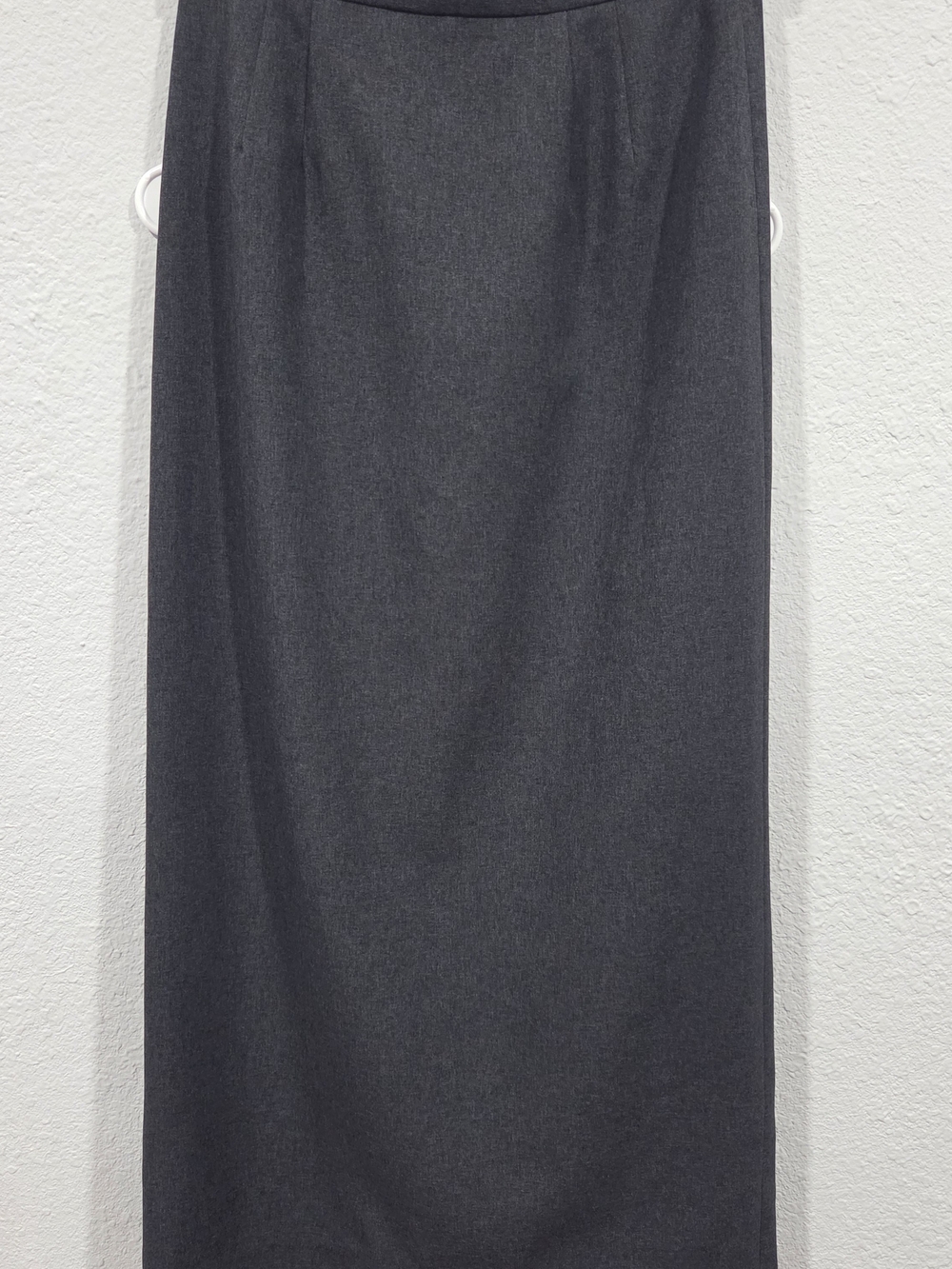 Larry Levine Charcoal Gray Maxi Skirt